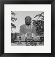 Worshipping at the Shrine of the Great Diabutsu Framed Print