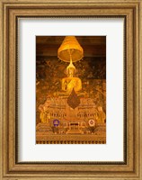 Buddha in a temple, Wat Pho, Rattanakosin District, Bangkok, Thailand Fine Art Print