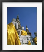 Buddha Statue at a Temple, Wat Yai Chai Mongkol, Ayutthaya, Thailand Fine Art Print