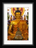 Statue of Buddha in a Temple, Long Son Pagoda, Nha Trang, Vietnam Framed Print