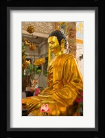 Statue of Buddha in a Temple, Long Son Pagoda, Nha Trang, Vietnam Framed Print