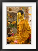 Statue of Buddha in a Temple, Long Son Pagoda, Nha Trang, Vietnam Framed Print