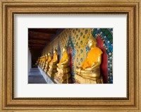 Statues of Buddha in a row, Wat Arun, Bangkok, Thailand Fine Art Print