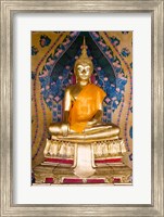 Statue of Buddha in a temple, Wat Arun, Bangkok, Thailand Fine Art Print