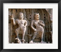 Bodhisattva and Guardian Statues, Luoyang, China Fine Art Print
