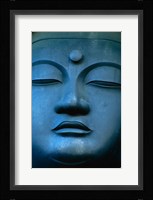 Close-up of the face of a Buddha Statue, Tokyo, Honshu, Japan Fine Art Print