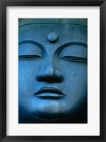 Close-up of the face of a Buddha Statue, Tokyo, Honshu, Japan Fine Art Print