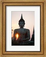 Seated Buddha at Sunset, Wat Mahathat, Sukhothai, Thailand Fine Art Print