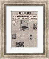 Italian Front Page about the Titanic Disaster Fine Art Print