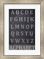 Chalkboard Alphabet Fine Art Print
