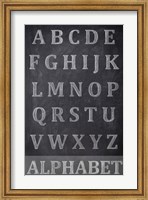 Chalkboard Alphabet Fine Art Print