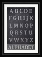 Chalkboard Alphabet Fine Art Print