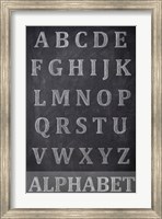 Chalkboard Alphabet Fine Art Print