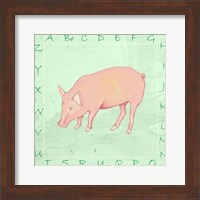 Pig Alphabet Fine Art Print