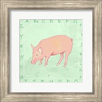 Pig Alphabet Fine Art Print