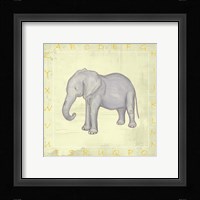 Elephant Alphabet Framed Print