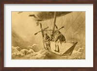 Gondola of the P II Reporting Arrival of a Wright flyer Fine Art Print