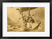 Gondola of the P II Reporting Arrival of a Wright flyer Framed Print