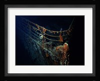 Titanic Wreckage Underwater Framed Print
