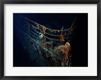 Titanic Wreckage Underwater Framed Print