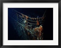 Titanic Wreckage Underwater Framed Print