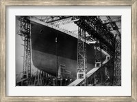 Titanic Constructed at the Harland and Wolff Shipyard in Belfast Before Sail Fine Art Print