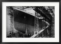 Titanic Constructed at the Harland and Wolff Shipyard in Belfast Before Sail Fine Art Print