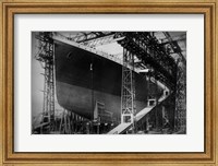 Titanic Constructed at the Harland and Wolff Shipyard in Belfast Before Sail Fine Art Print