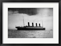 Titanic at Sea Framed Print
