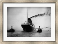 Titanic with Tugboats Fine Art Print
