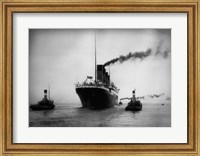 Titanic with Tugboats Fine Art Print