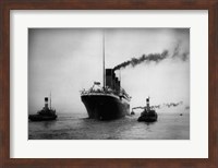 Titanic with Tugboats Fine Art Print