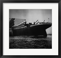 Titanic Constructed at the Harland and Wolff Shipyard in Belfast Framed Print
