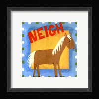 Neigh Framed Print