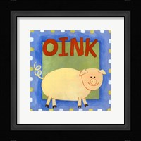 Oink Framed Print