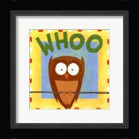 Whoo Framed Print