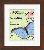 Le Papillon Script III Fine Art Print