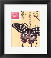 Le Papillon Script IV Fine Art Print