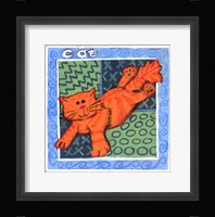 Whimsical Cat Framed Print