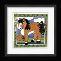 Whimsical Horse Framed Print