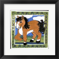 Whimsical Horse Framed Print