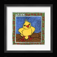 Whimsical Chick Framed Print