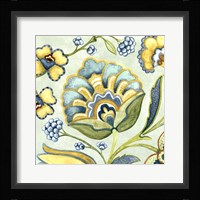 Decorative Golden Bloom III Framed Print