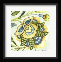 Decorative Golden Bloom IV Framed Print