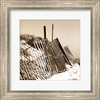 Fences in the Sand I Fine Art Print