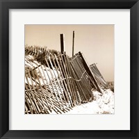 Fences in the Sand I Fine Art Print