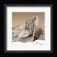 Fences in the Sand II Framed Print