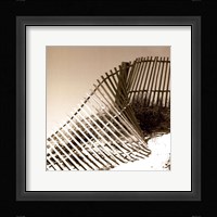 Fences in the Sand III Framed Print