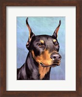 Dog Portrait-Dobie Fine Art Print