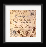 Butterfly Notes VI Framed Print